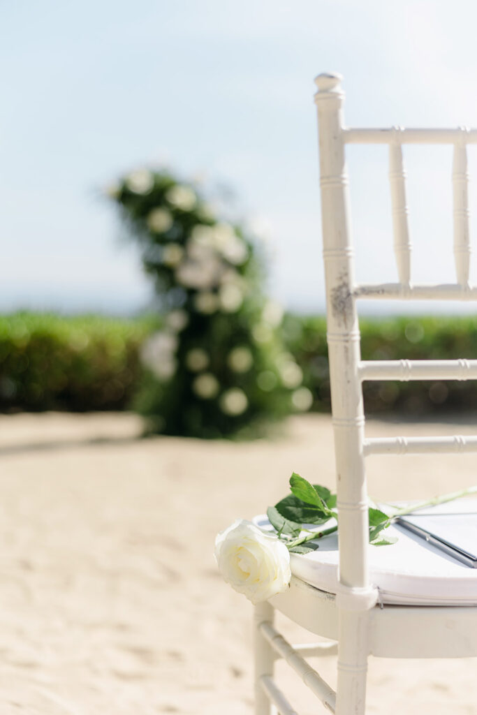 ceremony photos at outdoor venue