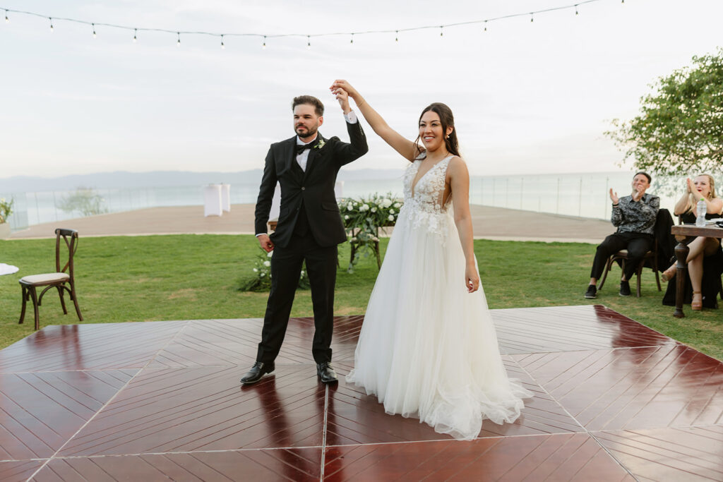 first dance during reception 