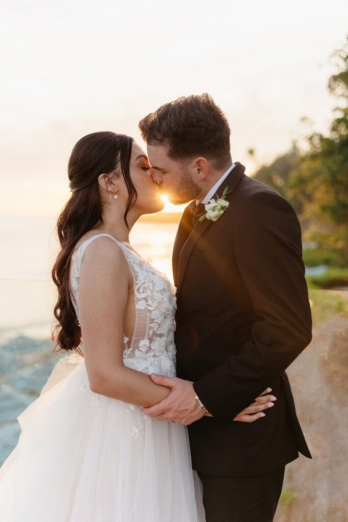 bride and grooms wedding photos in mexico
