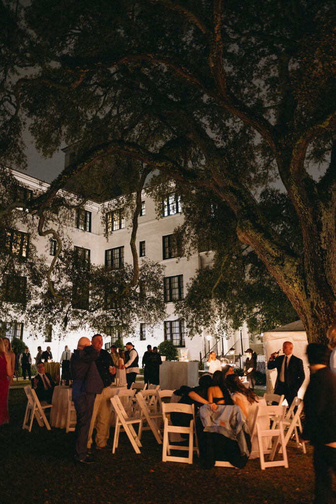 wedding reception details from a spanish moss wedding