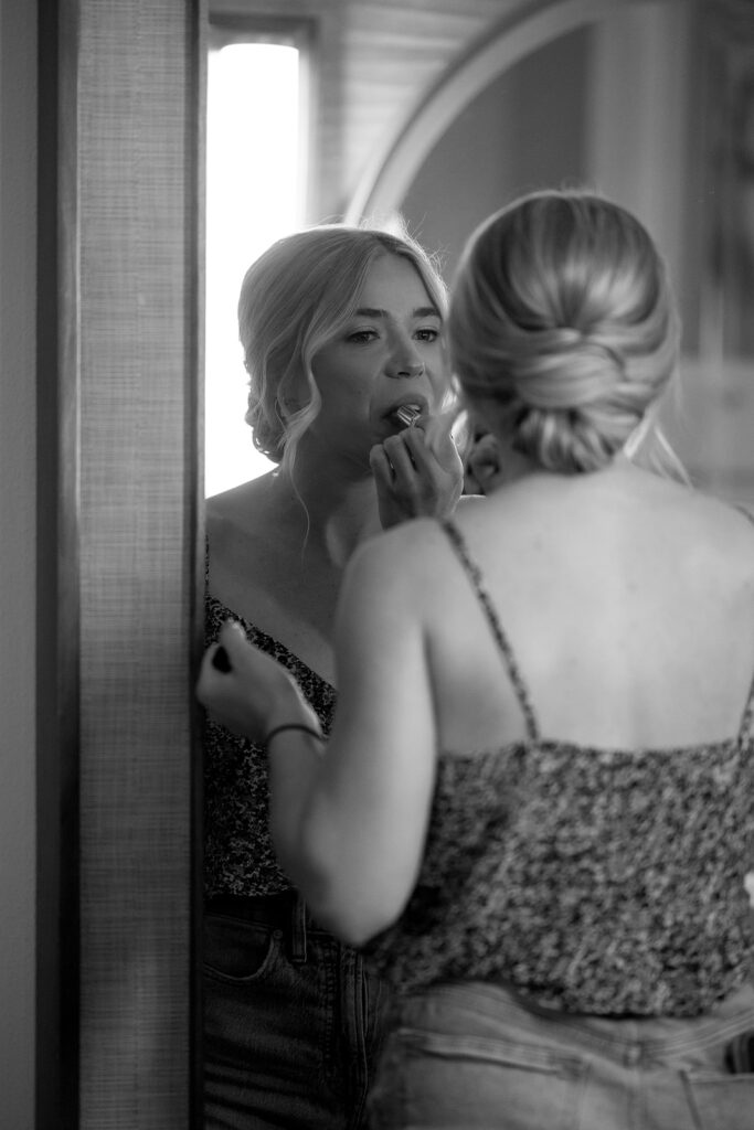 bride getting ready