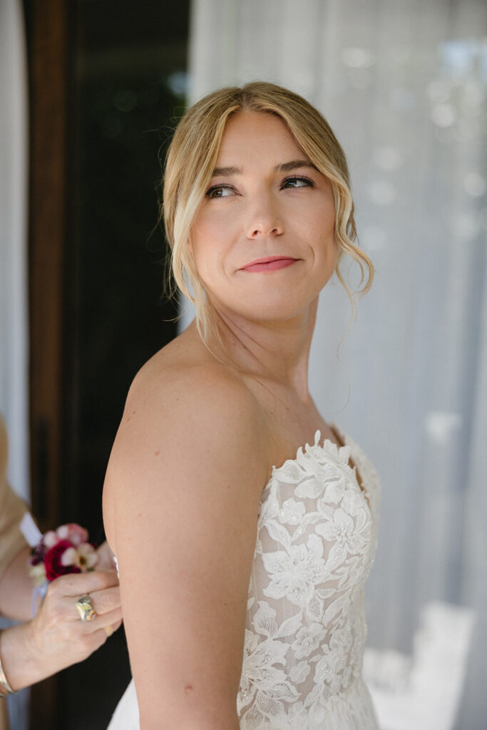 bride getting ready