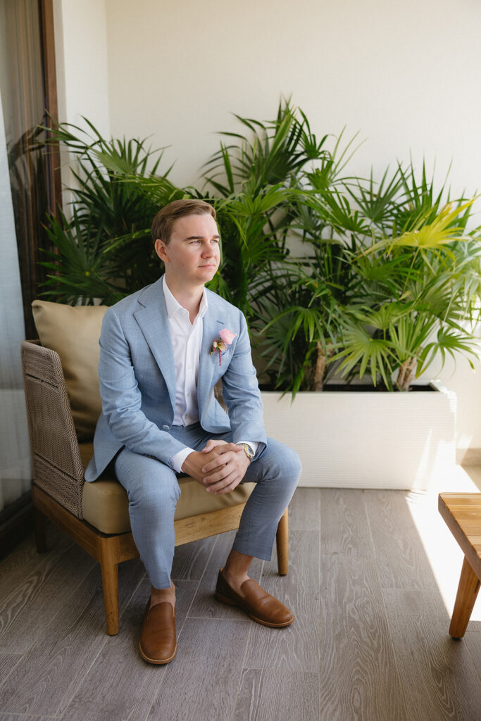 groom getting ready