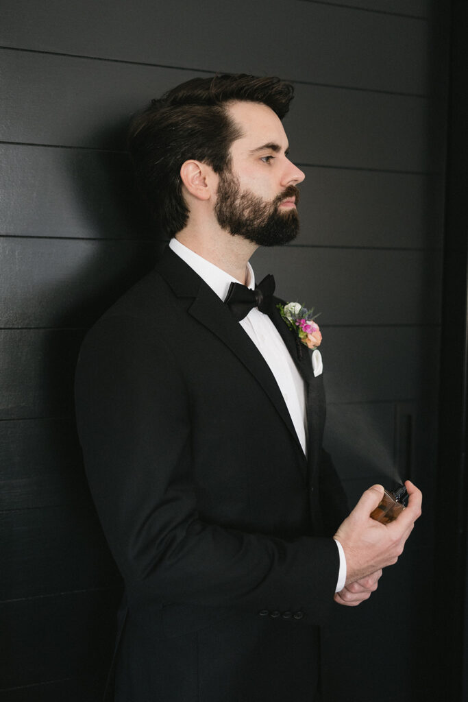 groom getting ready