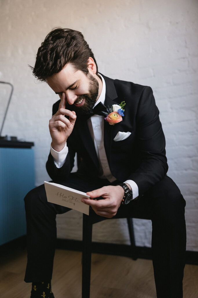 groom getting ready