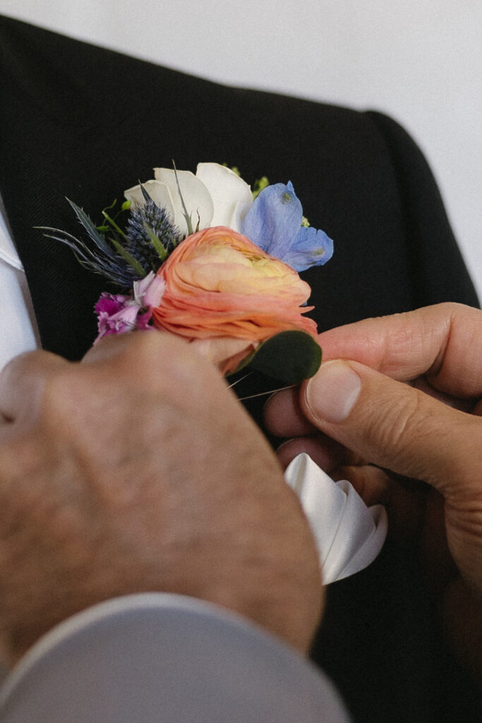 groom getting ready