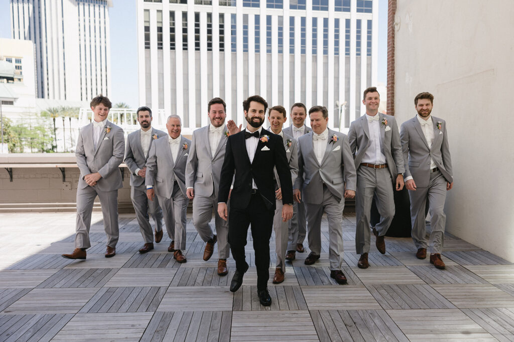 groom getting ready