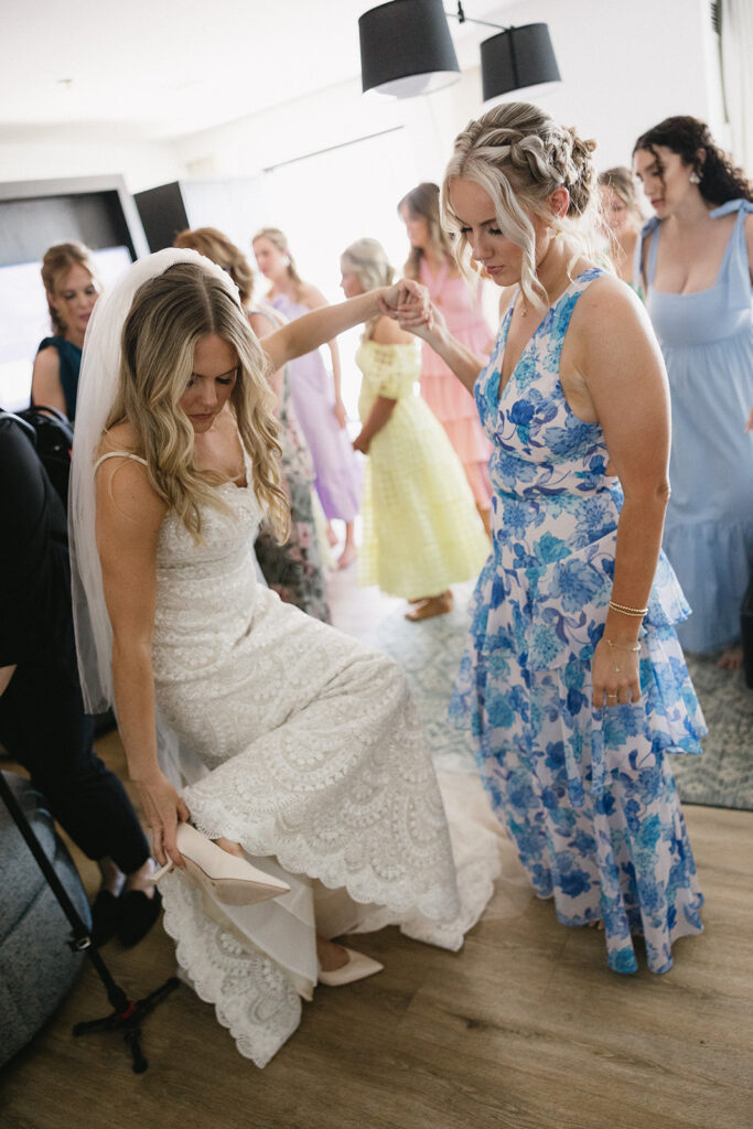 bride getting ready