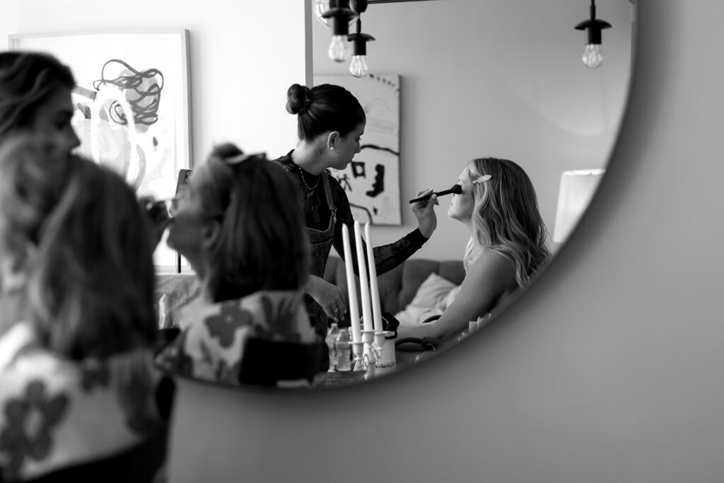 bride getting ready