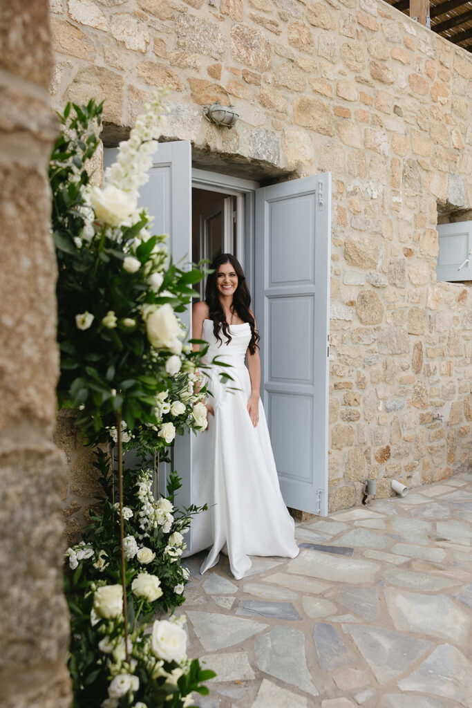 bride getting ready for her wedding