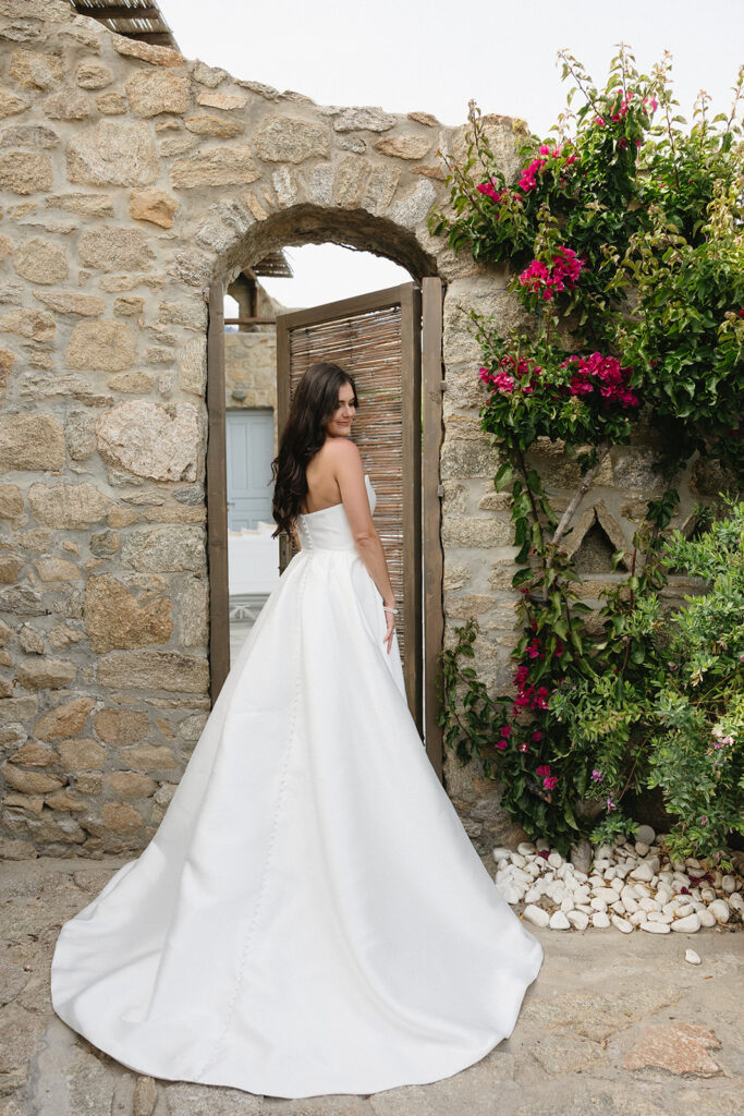 bride getting ready for her wedding