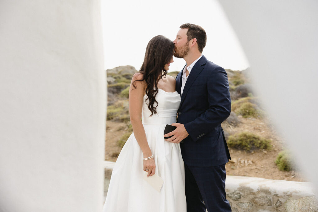 a destination wedding in mykonos
