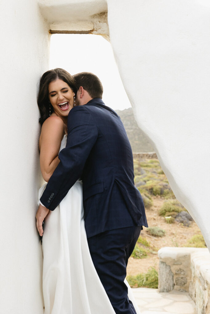 a destination wedding in mykonos
