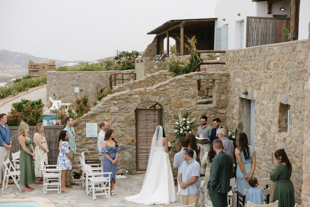 wedding ceremony in greece