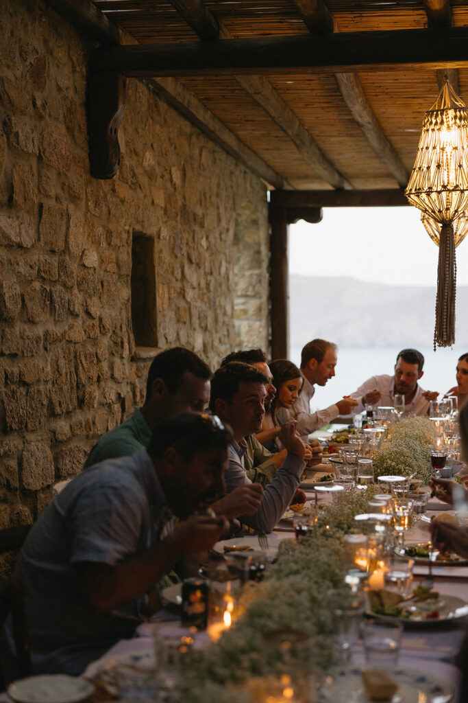 a destination wedding in mykonos
