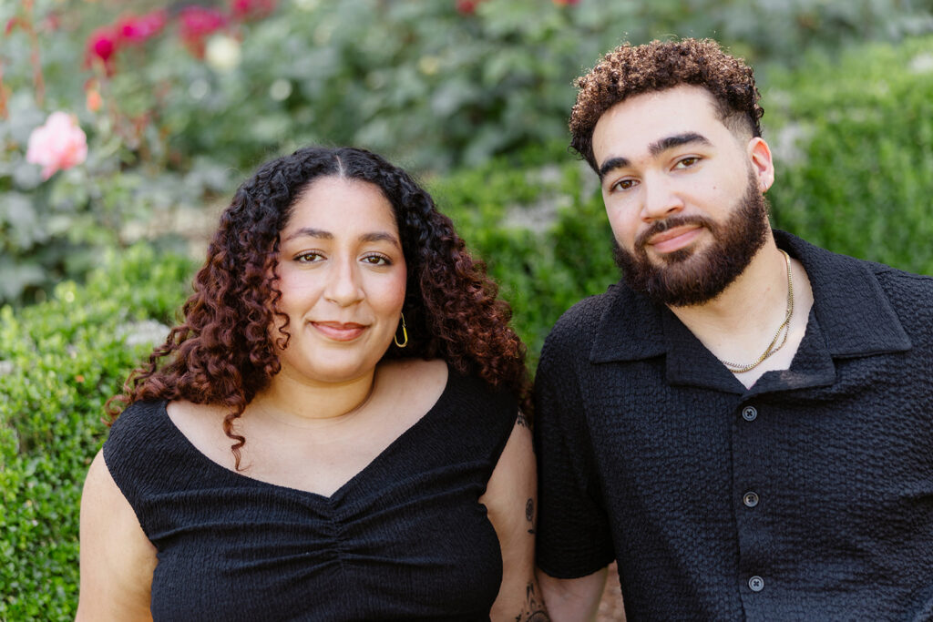 an outdoor couples session