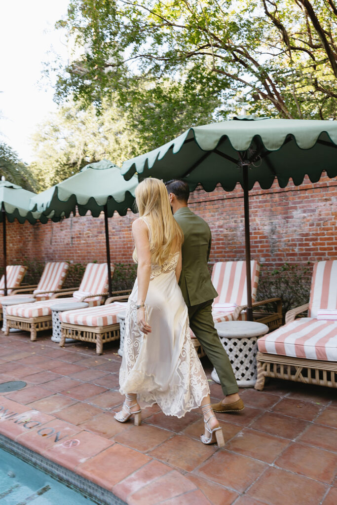 a bride and groom session before wedding