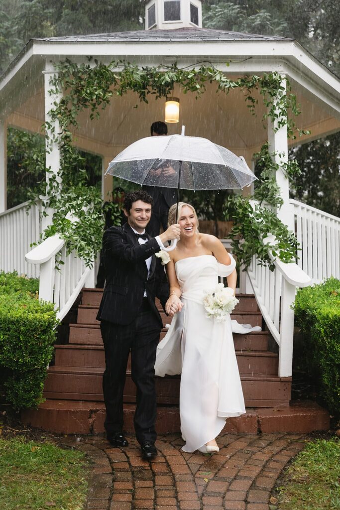 A cozy and romantic wedding day in the rain, captured in a candid and documentary style in Houston, Texas.
