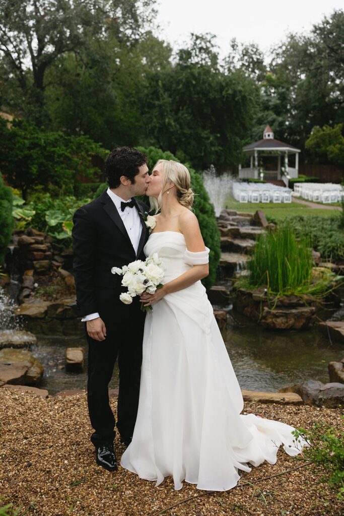 A beautiful wedding day in the rain, featuring genuine moments and documentary-style photography in Houston.