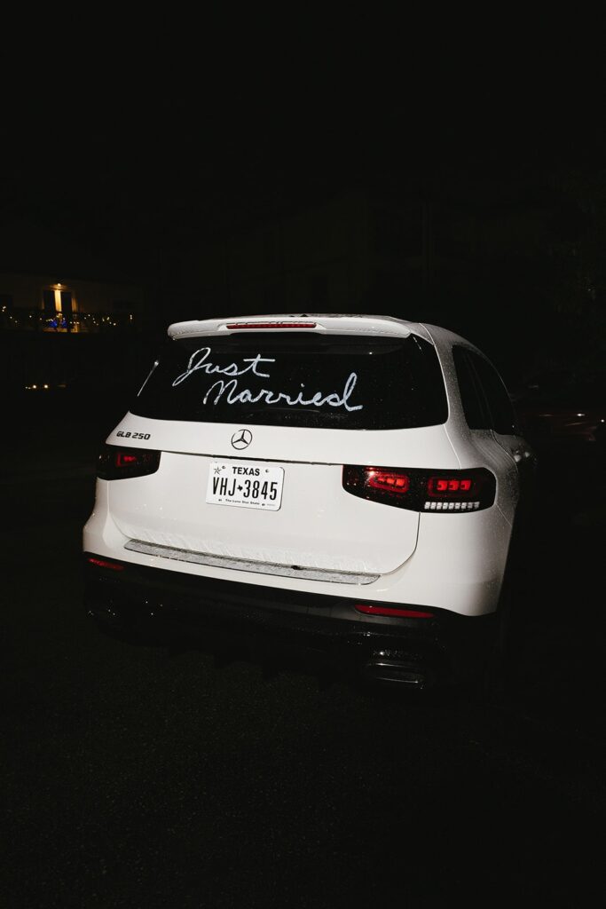 Just married car