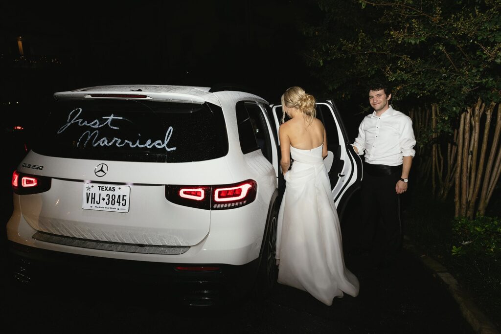 Just married car