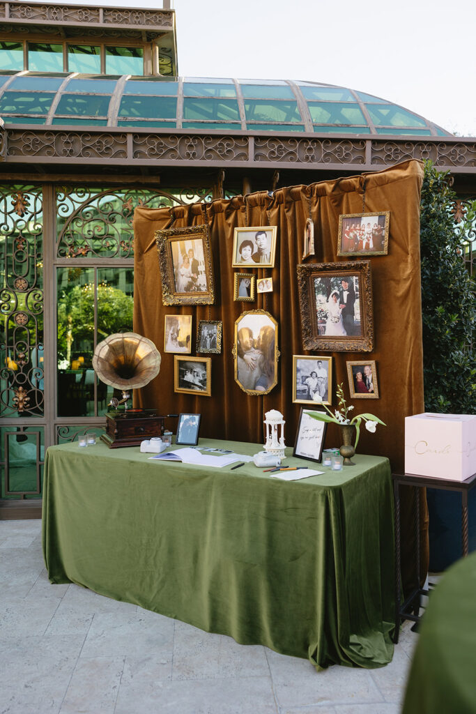 a fashion forward wedding reception at bryan museum
