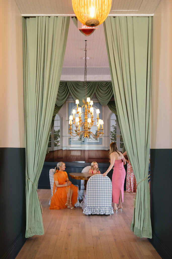 Bridesmaids getting ready
