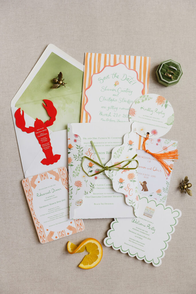 Colorful wedding details
