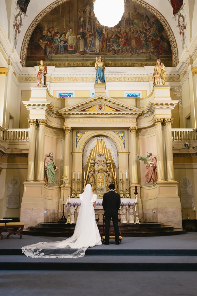 Wedding ceremony in a historic venue
