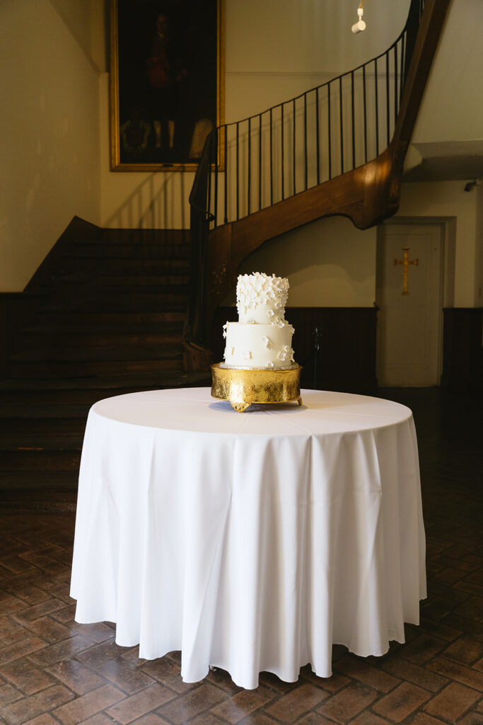 Spring wedding reception details
