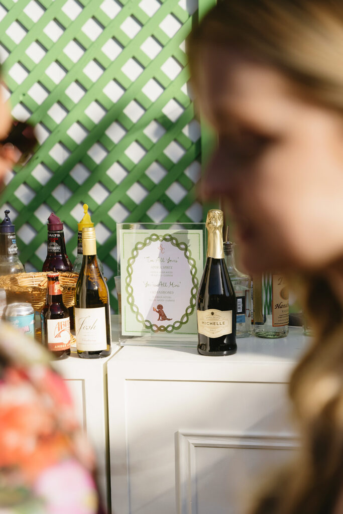 Spring wedding reception details
