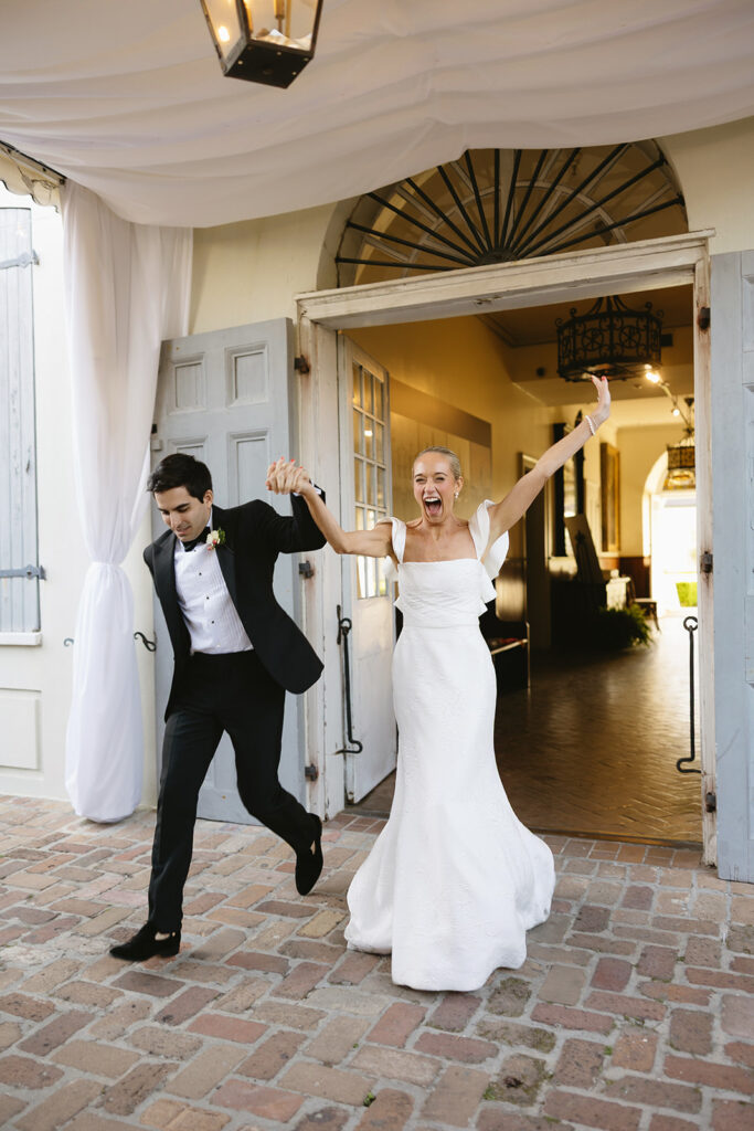Bride and groom on their wedding day
