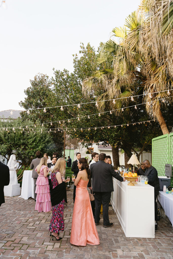 Spring wedding reception details
