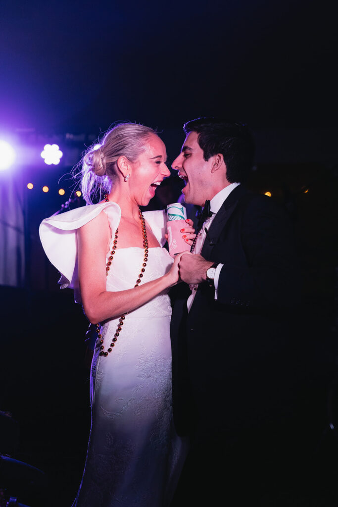 A fun wedding reception in New Orleans
