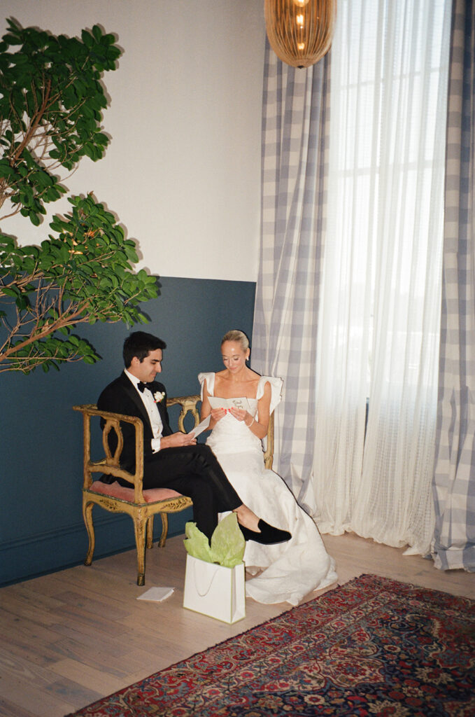 Spring wedding photos on film