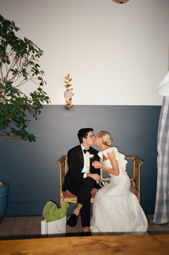 Spring wedding photos on film