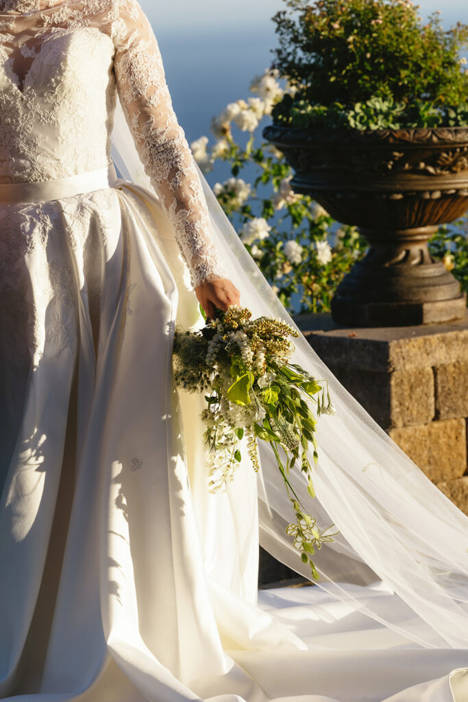Elegant colorful wedding details with intentional design elements
