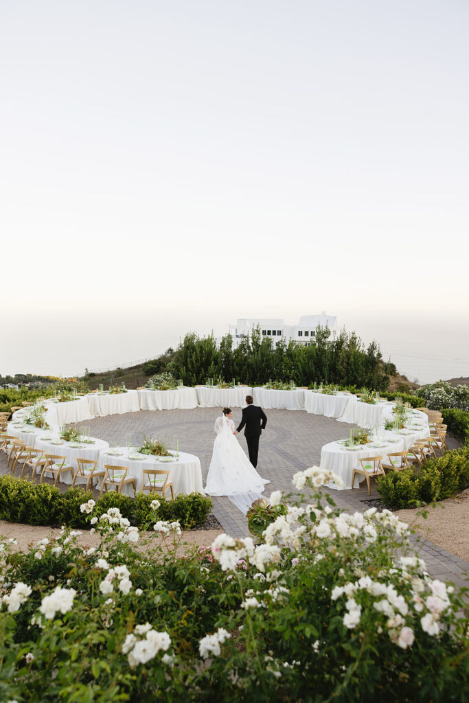 Elegant colorful wedding details with intentional design elements

