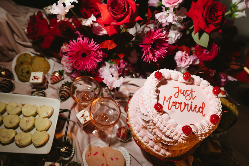 colorful wedding reception decor