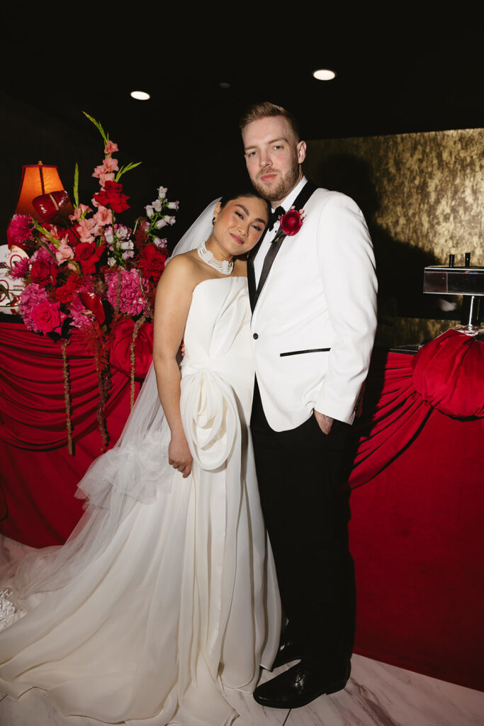 colorful wedding reception decor
