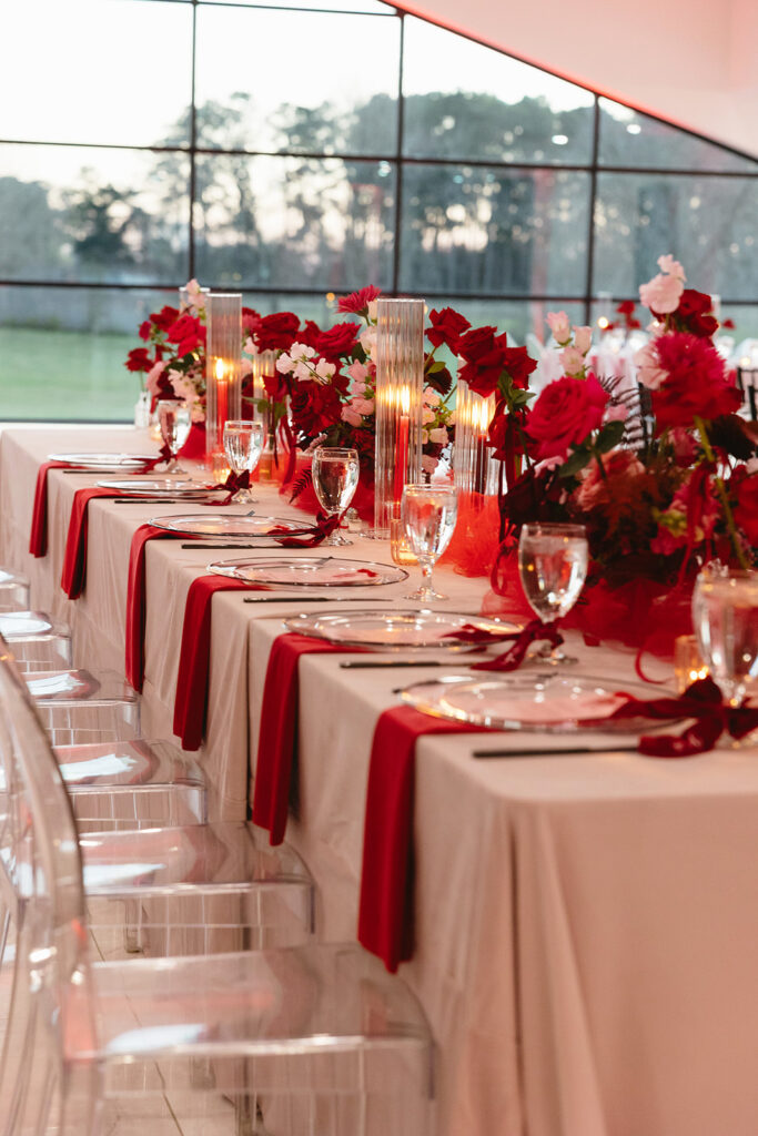 colorful wedding reception decor