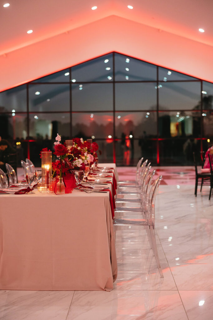 colorful wedding reception decor