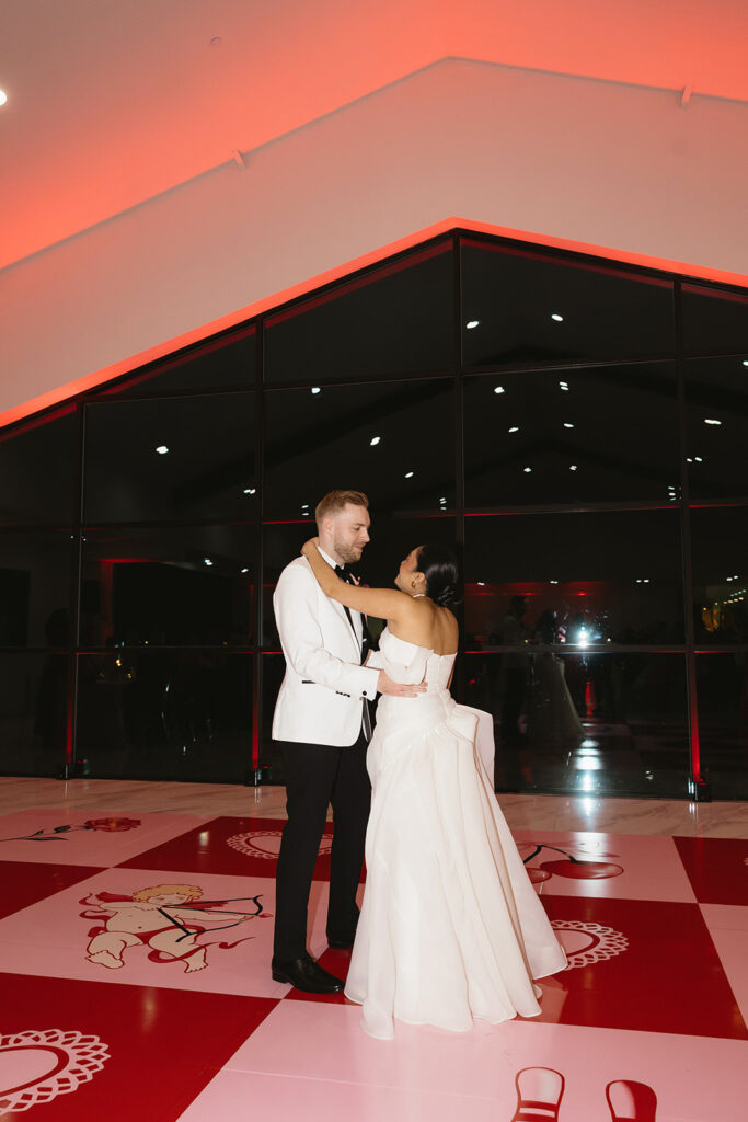 Bride and groom sharing a quiet moment 