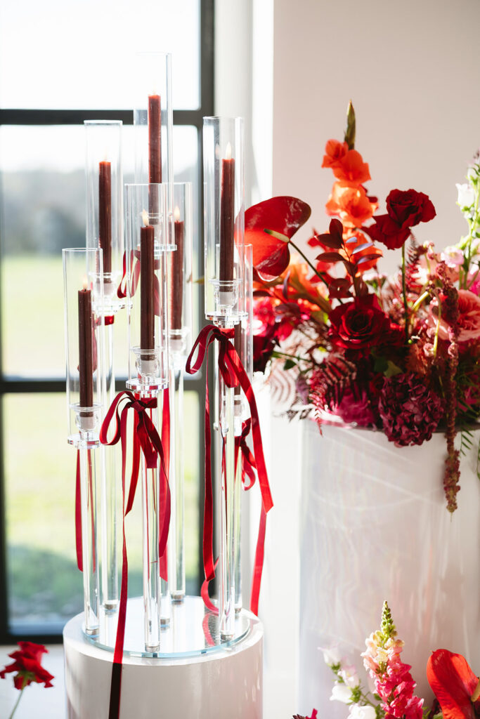 Colorful wedding ceremony setup at The Homestead in Texas
